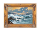 ALEXANDER DZIGURSKI SEASCAPE O