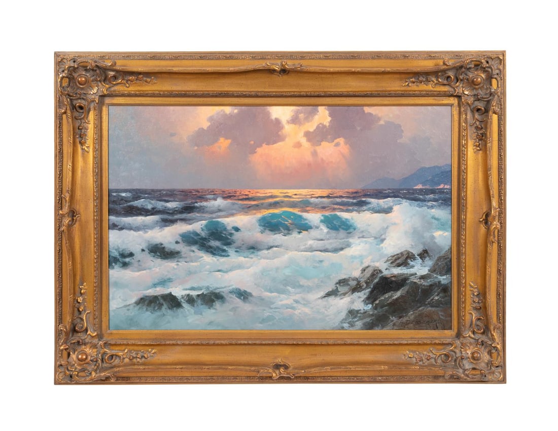 ALEXANDER DZIGURSKI SEASCAPE OIL ON