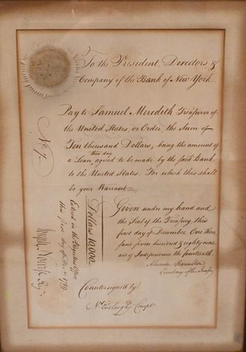ALEXANDER HAMILTON 1789