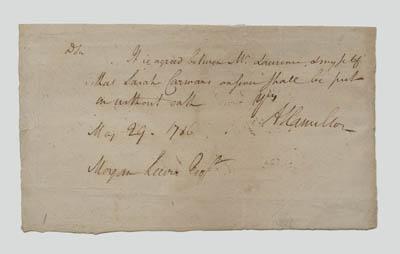 Alexander Hamilton autograph