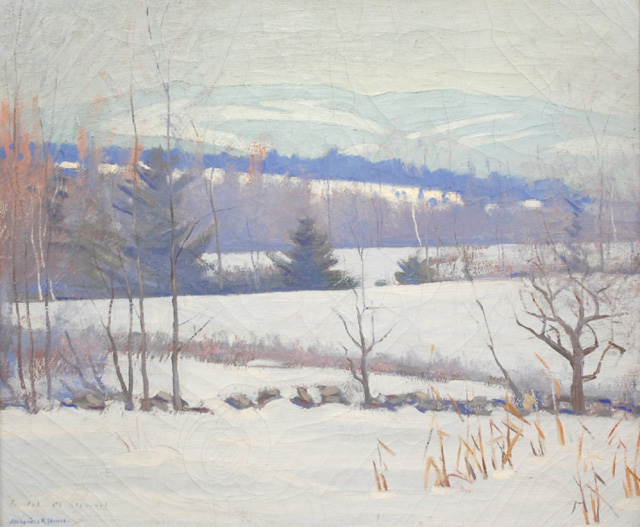 ALEXANDER R. JAMES OIL ON CANVAS