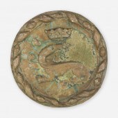 Alexandre Bigot. heraldic plaq