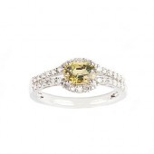ALEXANDRITE AND DIAMOND RING W