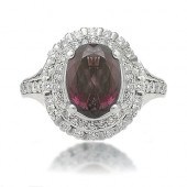 ALEXANDRITE RING WITH DIAMONDS