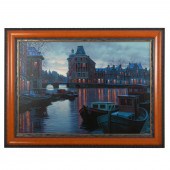ALEXI BUTIRSKY. "CANAL AT DUSK