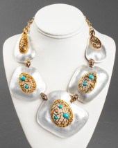 ALEXIS BITTAR LUCITE & GOLD-TO