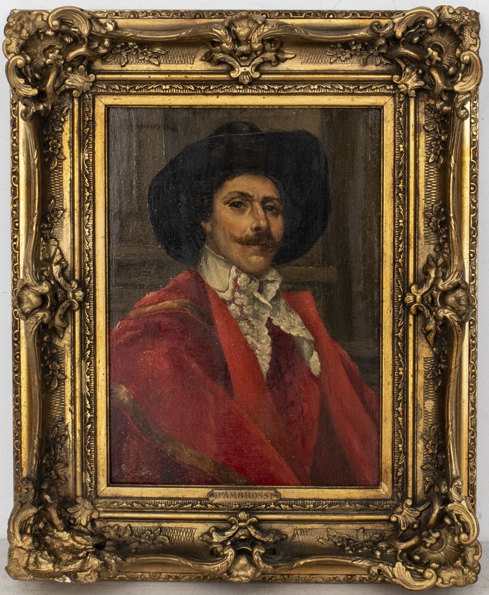 ALEXIS D'AMBROSSI "CAVALIER" OIL ON