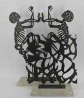 ALEXIS ESCOBAR. 2 METAL SCULPT