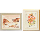 ALFRED BIRDSEY, (2) WATERCOLOR