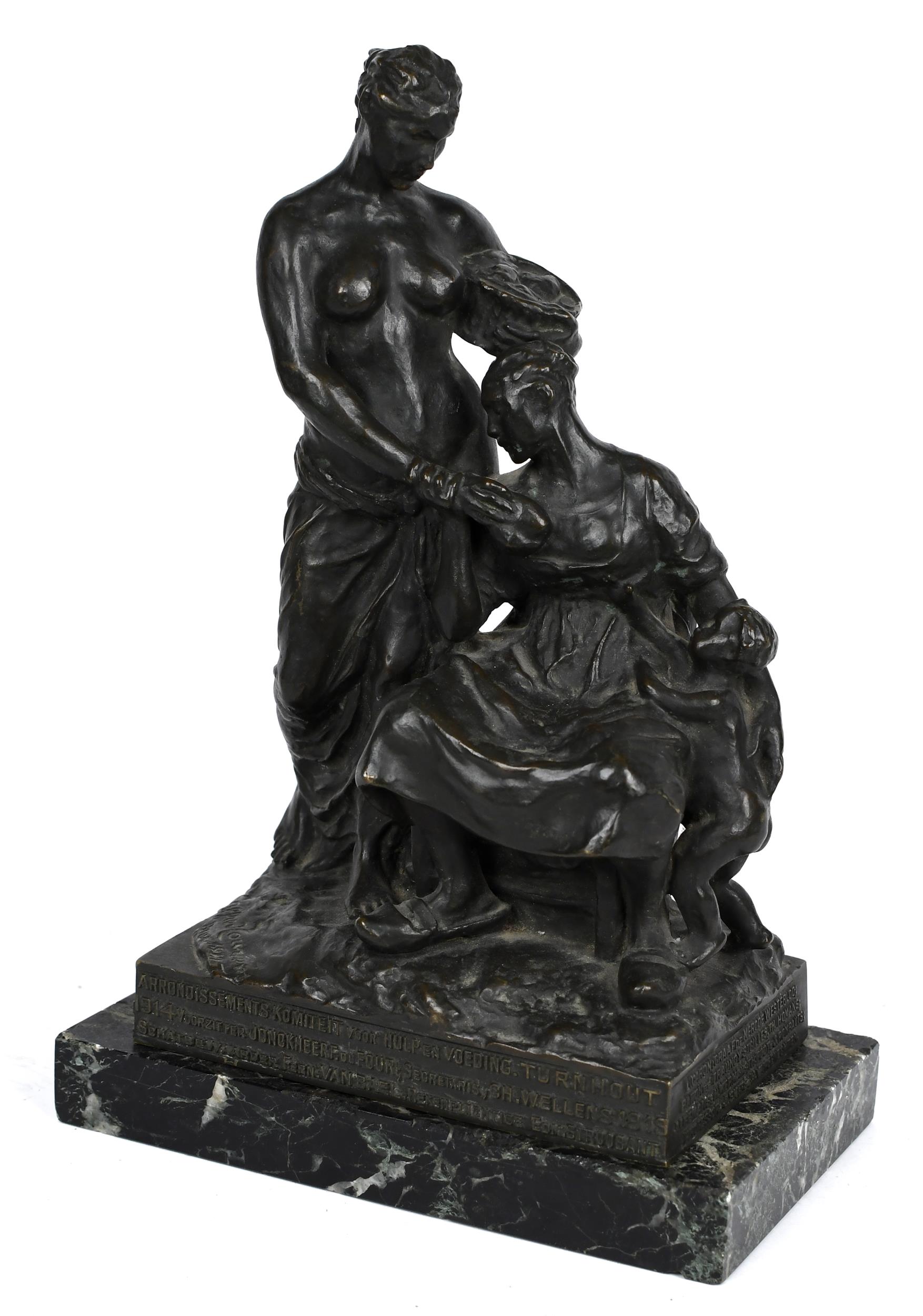 ALFRED COURTENS BRONZE, ALLÉGORIE