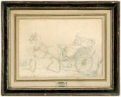 Alfred de Dreux pencil drawing
