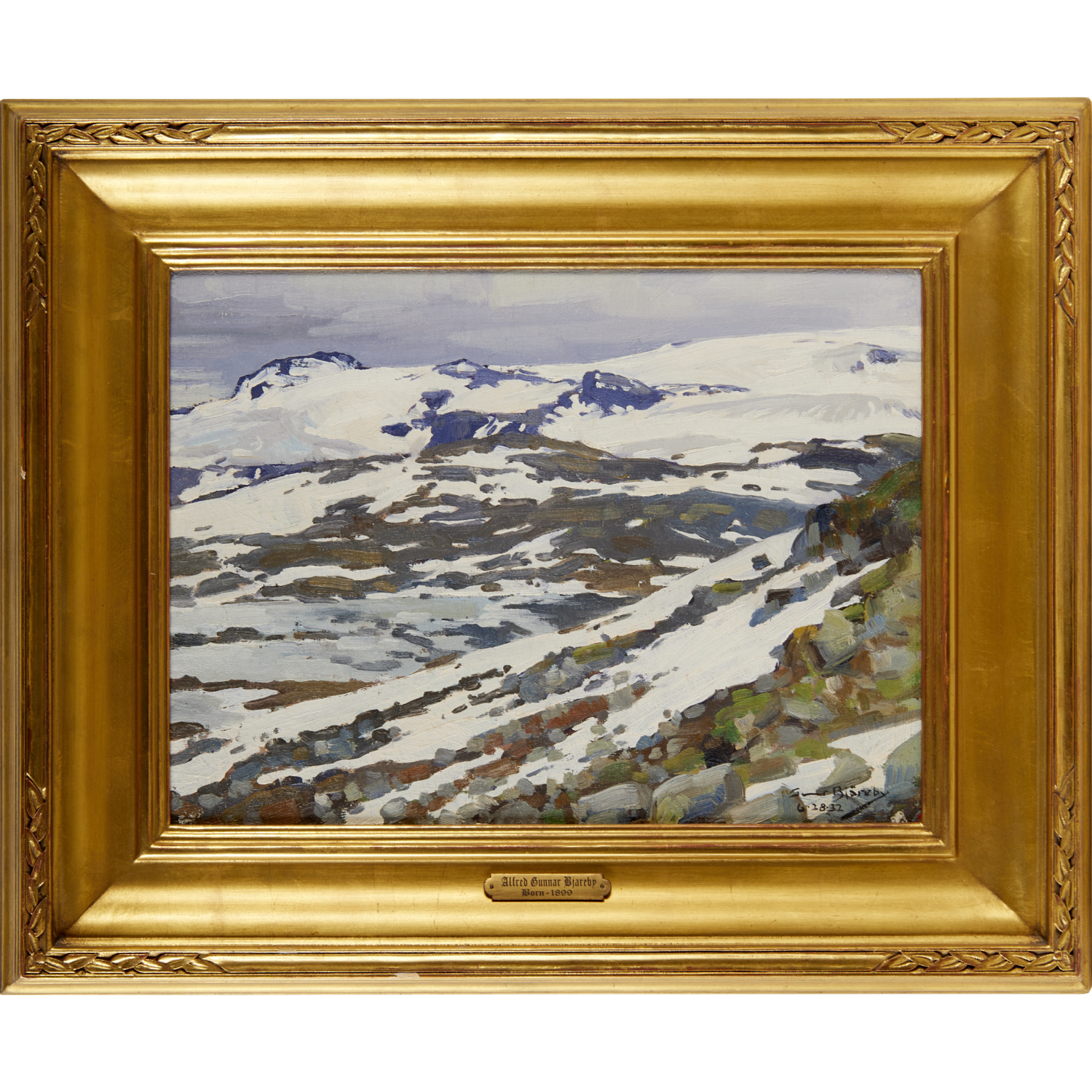 ALFRED GUNNAR BJAREBY, OIL ON
