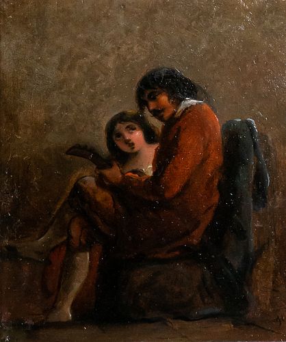 ALFRED JACOB MILLER OIL ON