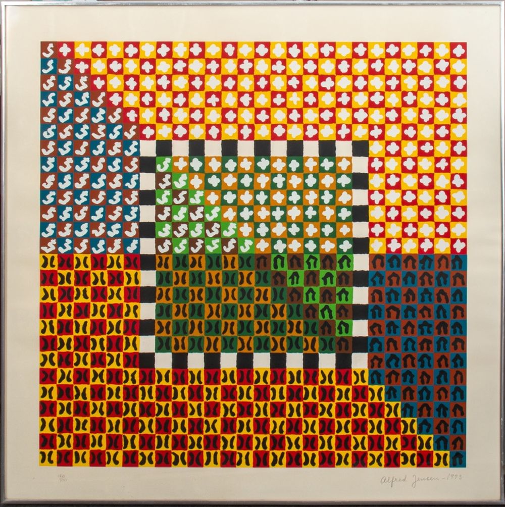 ALFRED JENSEN "UNTITLED #1"