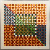 ALFRED JENSEN "UNTITLED #1" SC