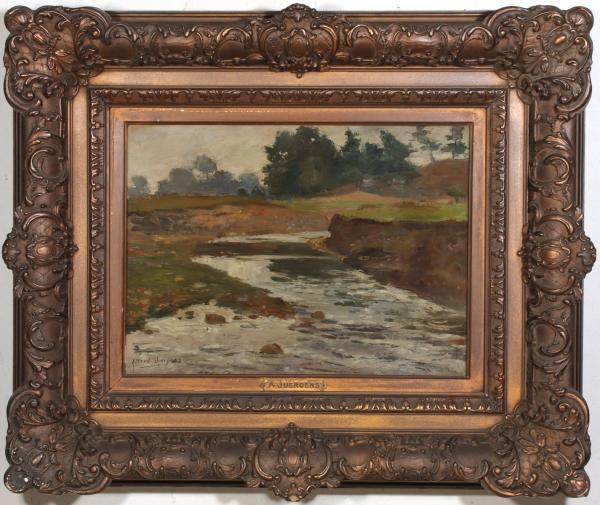 ALFRED JUERGENS (1866-1934) OIL