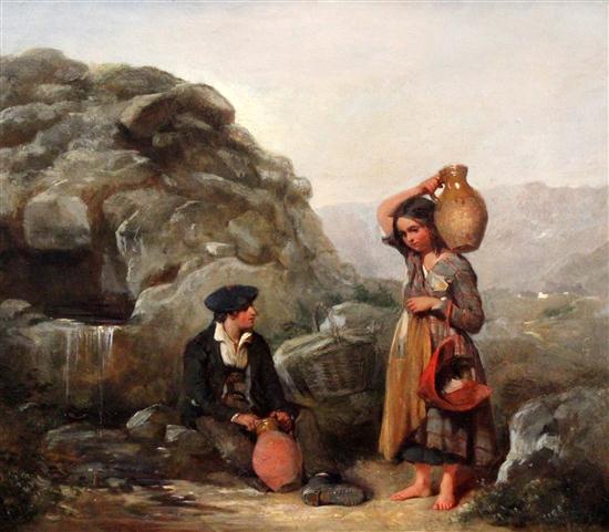 Alfred Provis (fl.1843-1886) oil on
