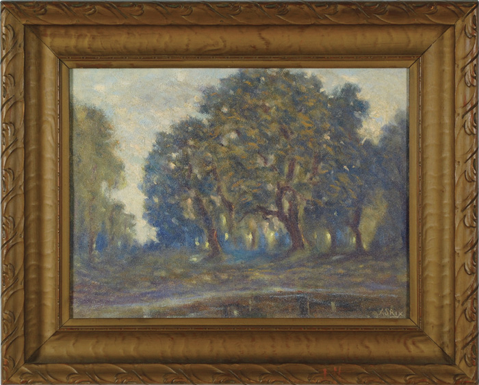 ALFRED S. RIX OIL ON ACADEMY