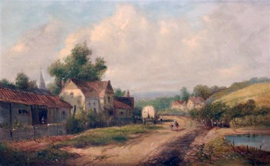 Alfred Vickers (19th C.) pair of