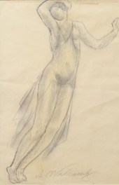 ALFRED WAHLBERG DRAWING DANCER