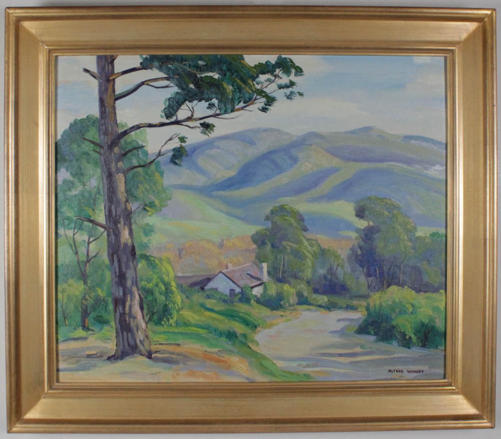 ALFRED WANDS OIL ON BOARDALFRED