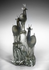 Alfredo Barbini Art Glass Deer