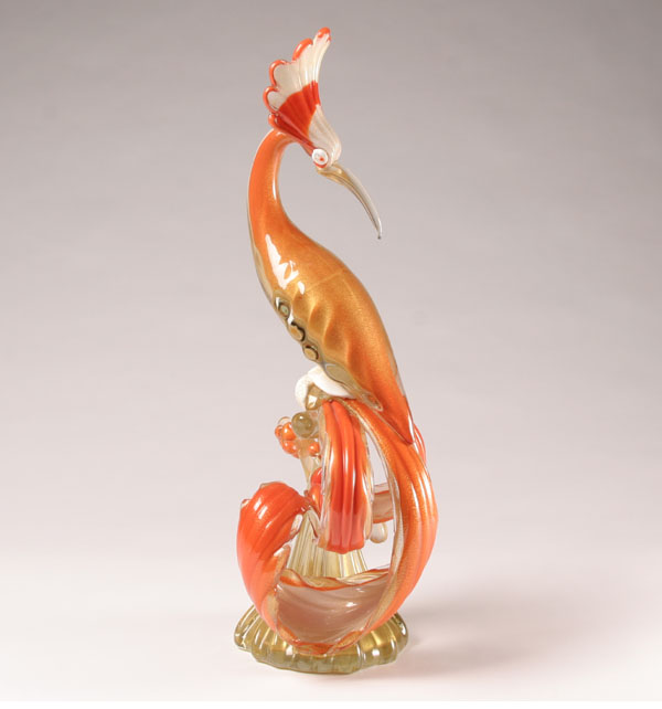 Alfredo Barbini, exotic bird figure