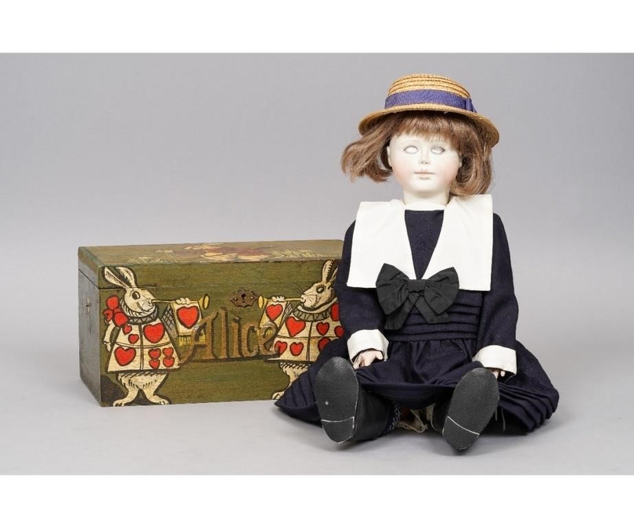 "Alice and Her Trunk" artist doll