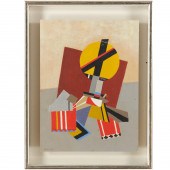 ALICE MAKARA, OIL ON BOARD, 19