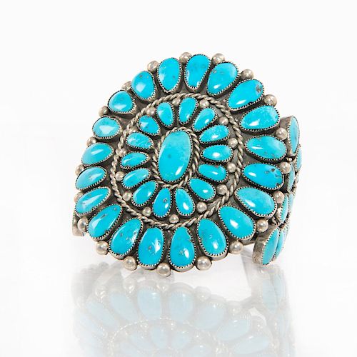 ALICE QUAM ZUNI TURQUOISE SILVER