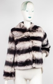 ALICE+OLIVIA RABBIT FUR COAT A