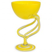 ALICJA ART GLASS FOOTED BOWLDE