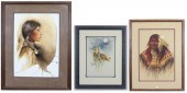 ALIX MOSIEUR THREE WATERCOLORS