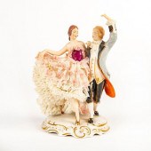 ALKA KUNST DRESDEN FIGURINE, T