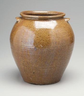 Alkaline glaze jar, ovoid with