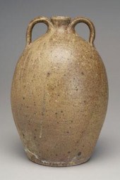 Alkaline glaze stoneware ovoid