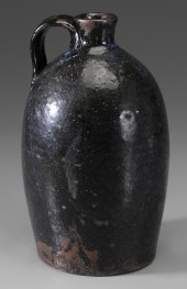 Alkaline-Glazed Jug With Rutil