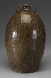 Alkaline-Glazed Stoneware Jar