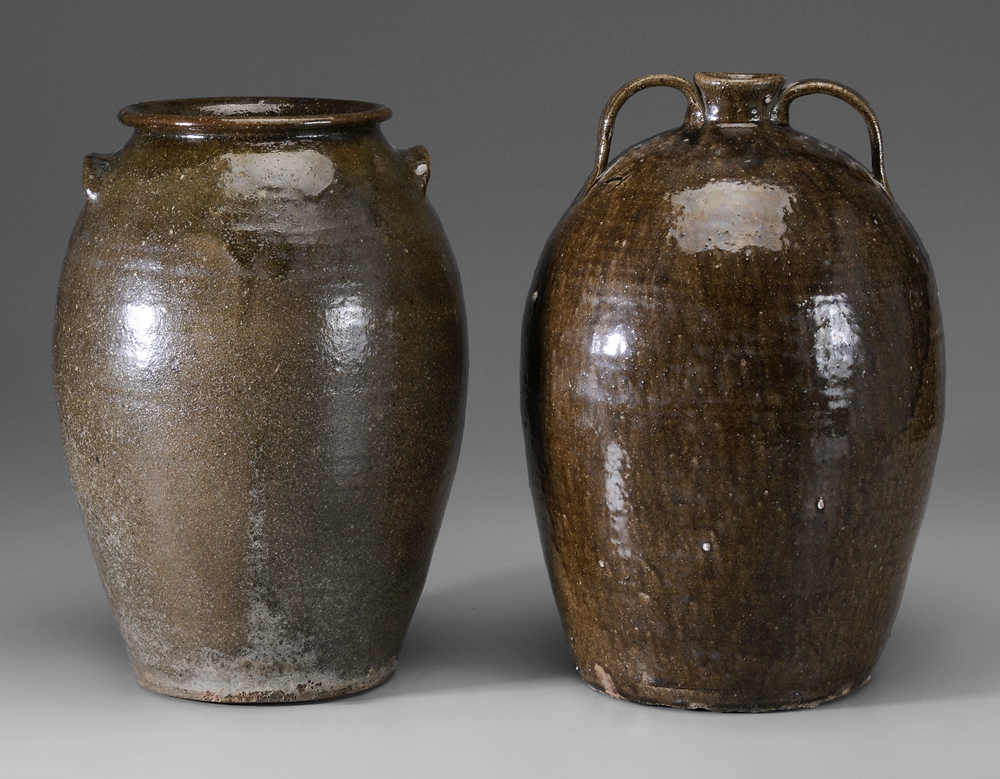 Alkaline-Glazed Stoneware Jar,