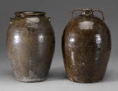 Alkaline-Glazed Stoneware Jar,