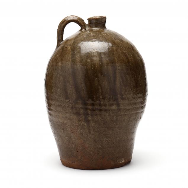 ALKALINE GLAZED TWO GALLON JUG,