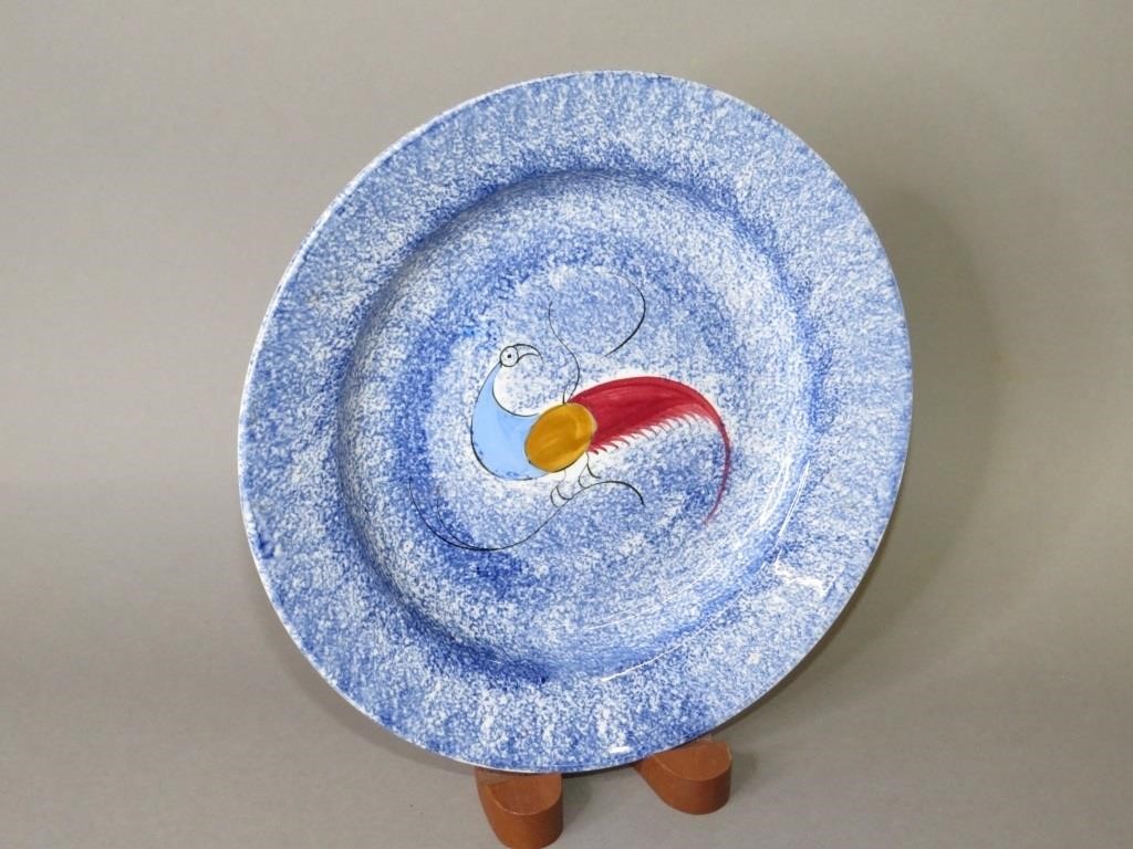 ALL OVER BLUE SPATTER PLATE,