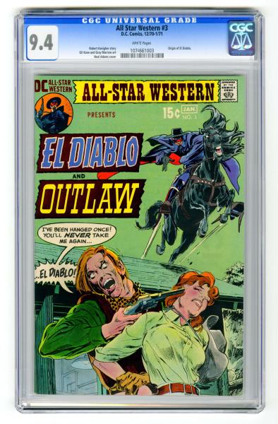All Star Western #3 CGC 9.4 D.C.