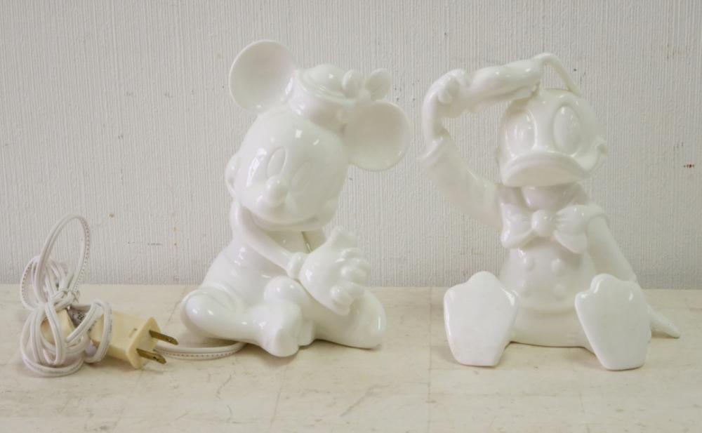 ALL WHITE MINNIE MOUSE & DONALD