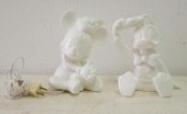 ALL WHITE MINNIE MOUSE & DONAL