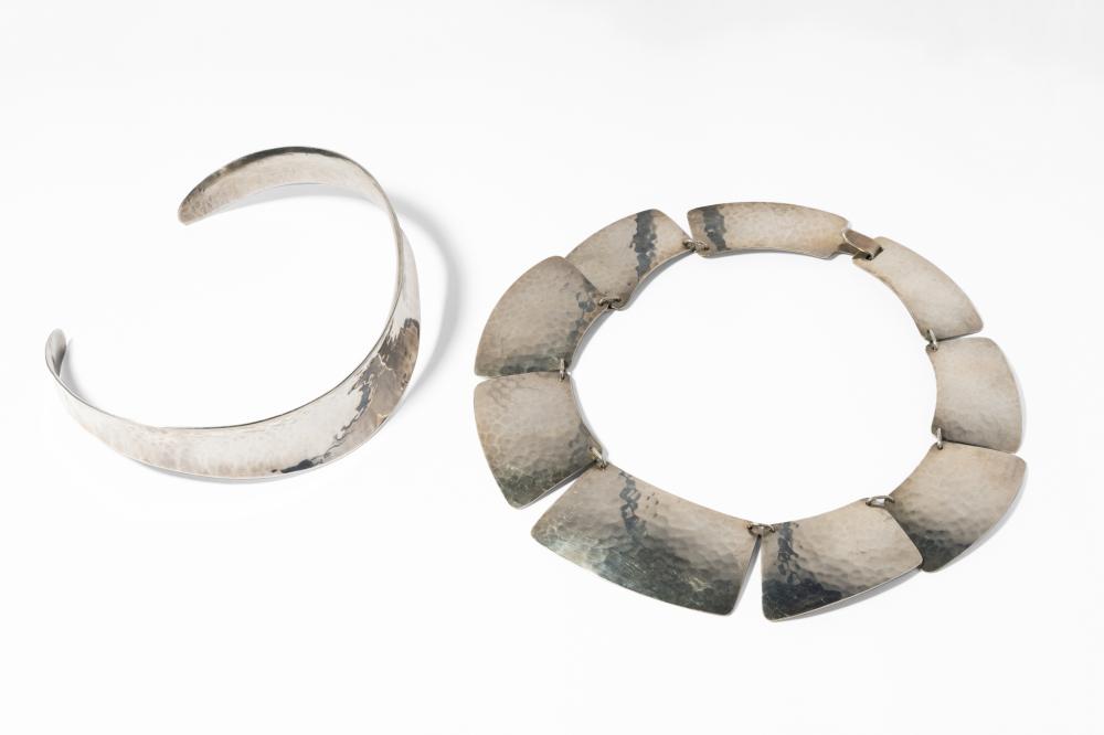 ALLAN ADLER TWO STERLING CHOKER