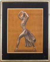 ALLAN CLARK ATTR. WOMAN WALKIN