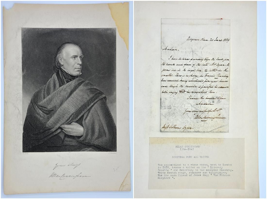 ALLAN CUNNINGHAM, HANDWRITTEN