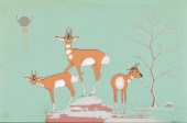 ALLAN HOUSER, THREE ANTELOPE,