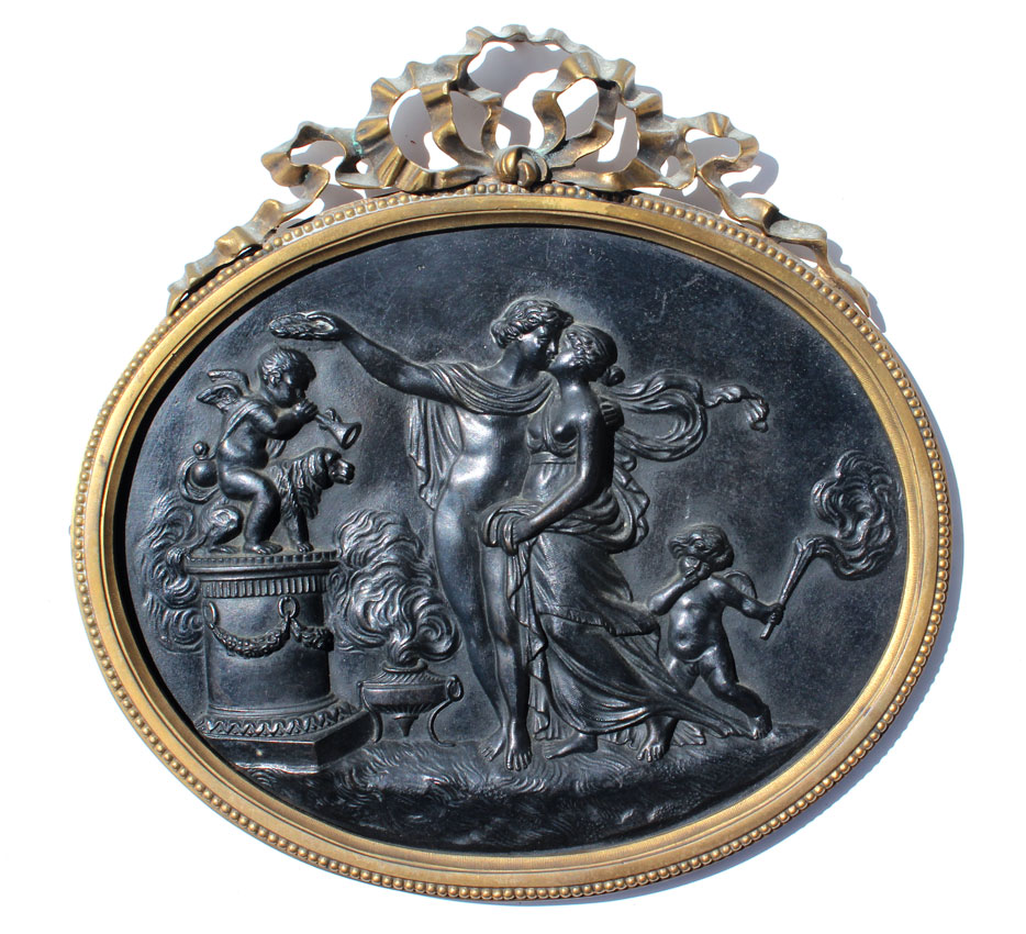 ALLEGORICAL BRONZE PLAQUE OF